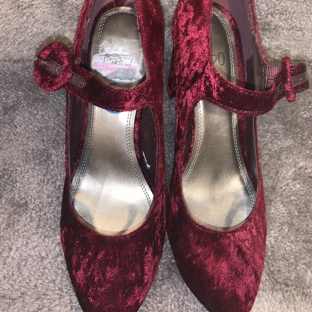 Velvet heels